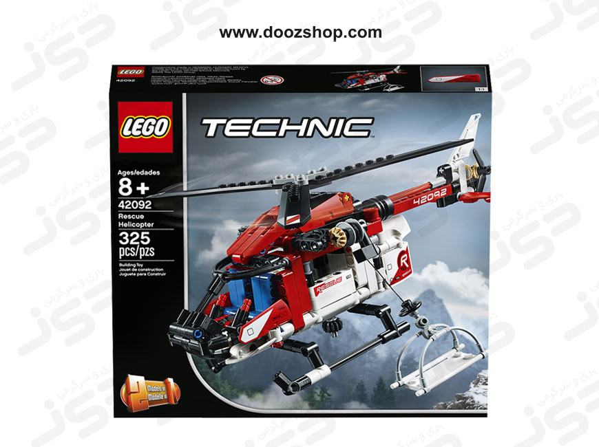 ست لگو سری تکنیک کد 42092  Lego Technic Rescue Helicopter